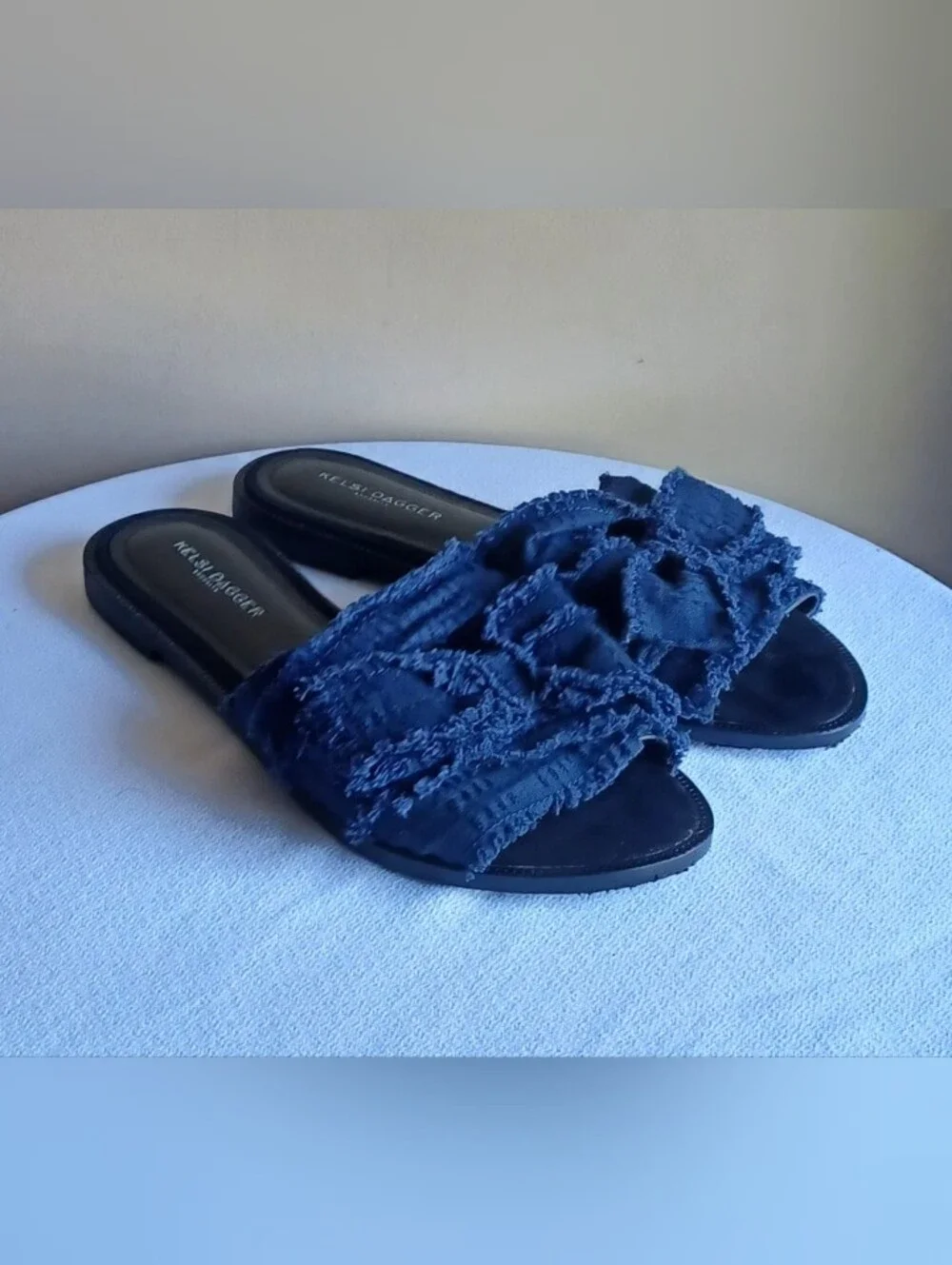 KELSI DAGGER brooklyn Sandals In Denim Blue Sz10
